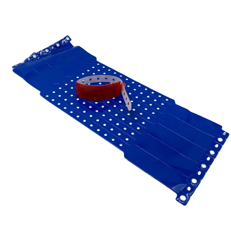 Soft NFC RFID PVC Wristband Waterproof 13.56mhz Disposable For Waterpark