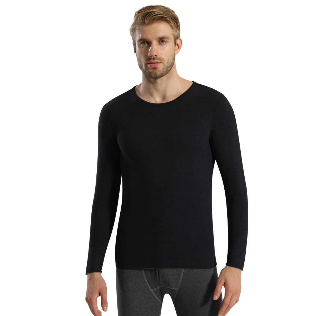 Men’s Seamless Self-Heating Cashmere Thermal Top – Sidiou Winter Wear