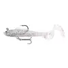 7cm 9g flash white curly tail