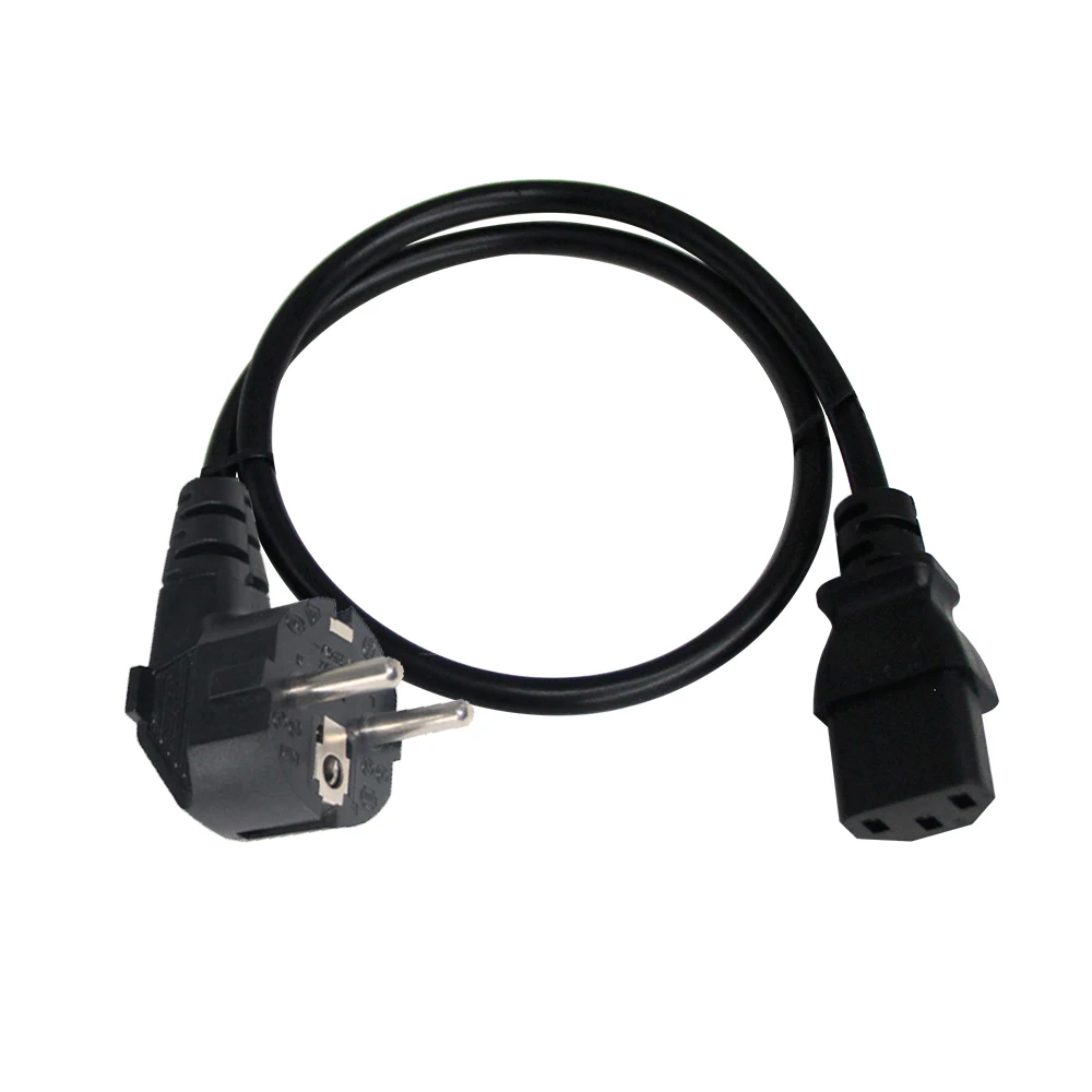 Кабель питания европейского стандарта на 10 А, 250 В, 3-контактный штекер для IEC320 C13 C15, кабель питания переменного тока, удлинитель европейского стандарта C13