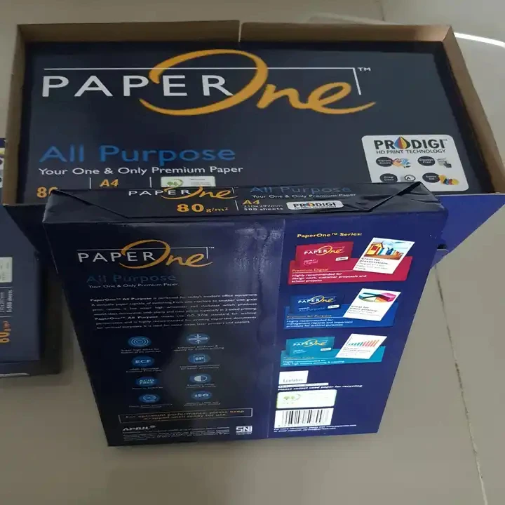 High Performance PaperOne Copy Paper 70GSM 75GSM 80GSM A3 and A4 Sizes 80g Weight for Sale