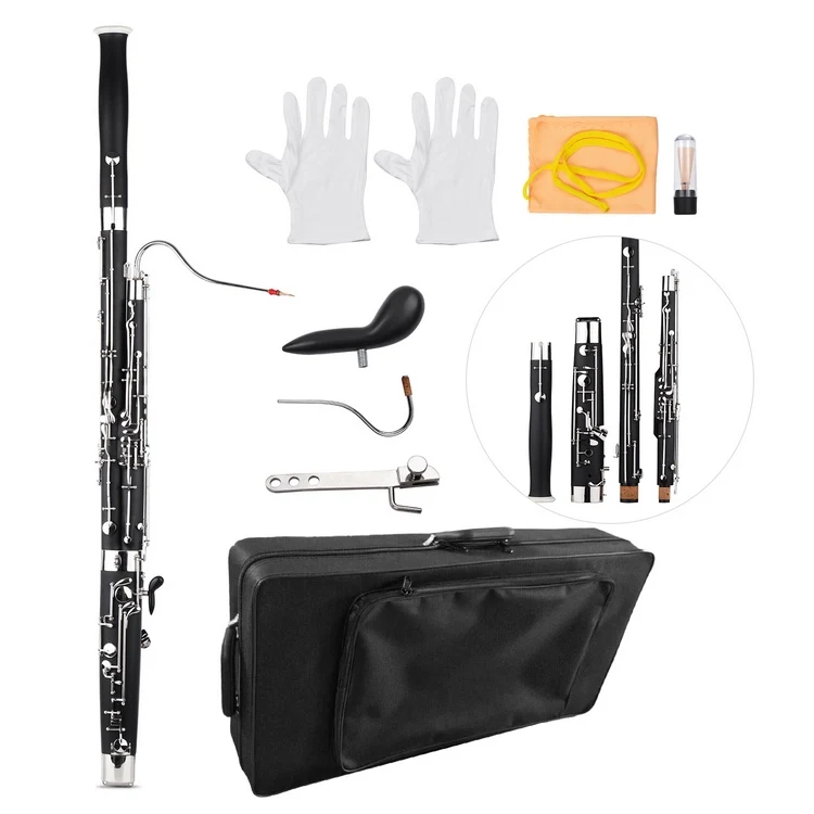 【激安通販 オンラインショップ】日用品 Professional C Key Bassoon - OEM Quality & Silver-plated 管楽器・吹奏楽器