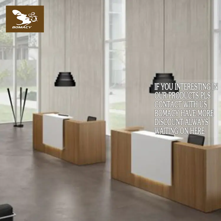 Bomacy-Modern Design White Reception Desk,salon Reception Desk,cheap Reception Desk
