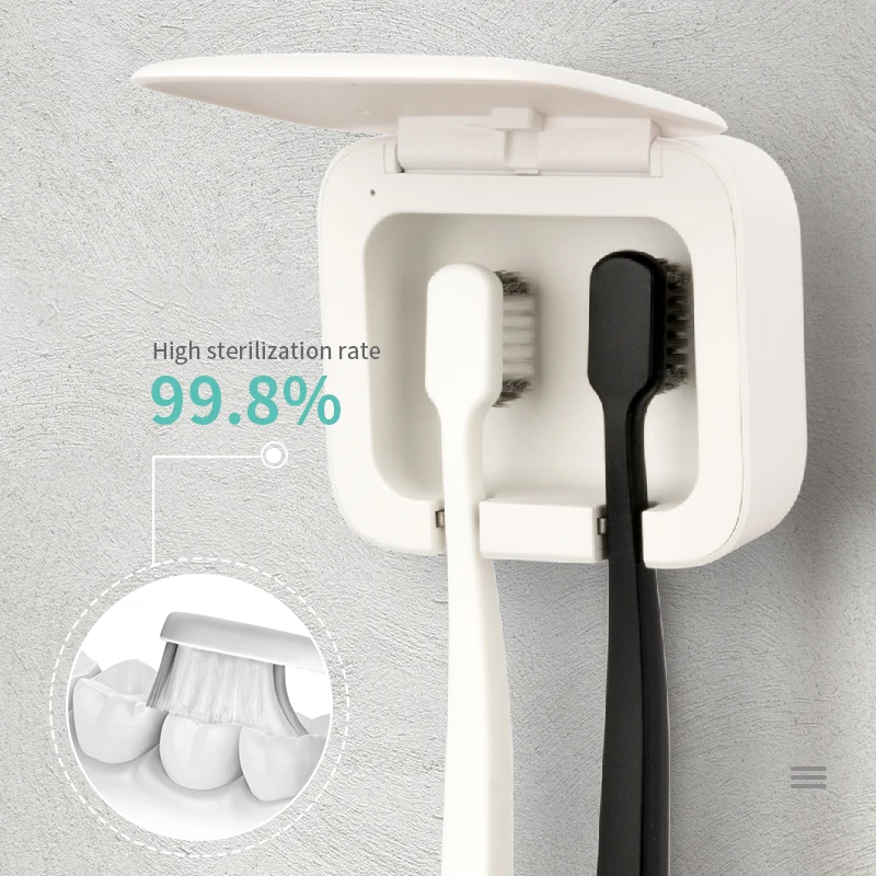 Новый трендовый продукт настенное дезинфицирующее средство с 2 слотами органайзер для зубных щеток дозатором зубной