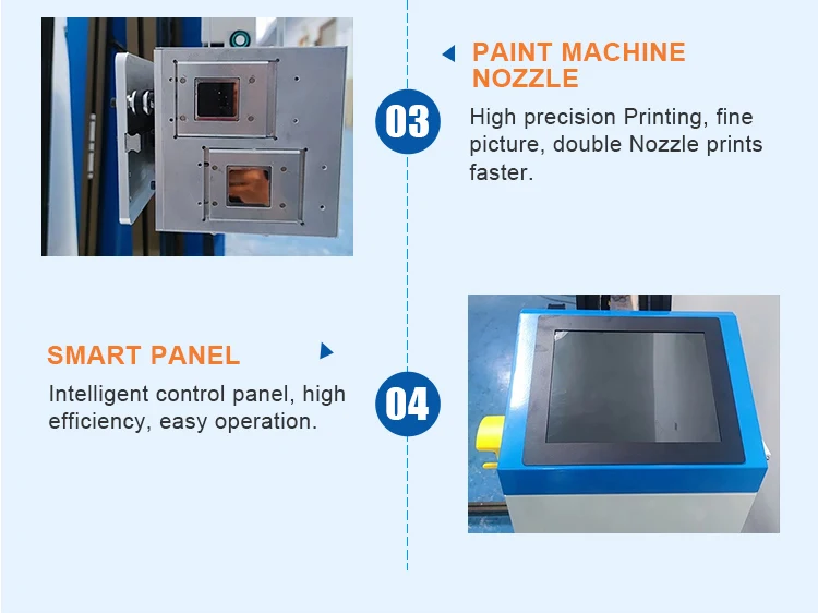 Baishixin 3d Wall Vertical Mural Painting Machine Automatic Wall Art