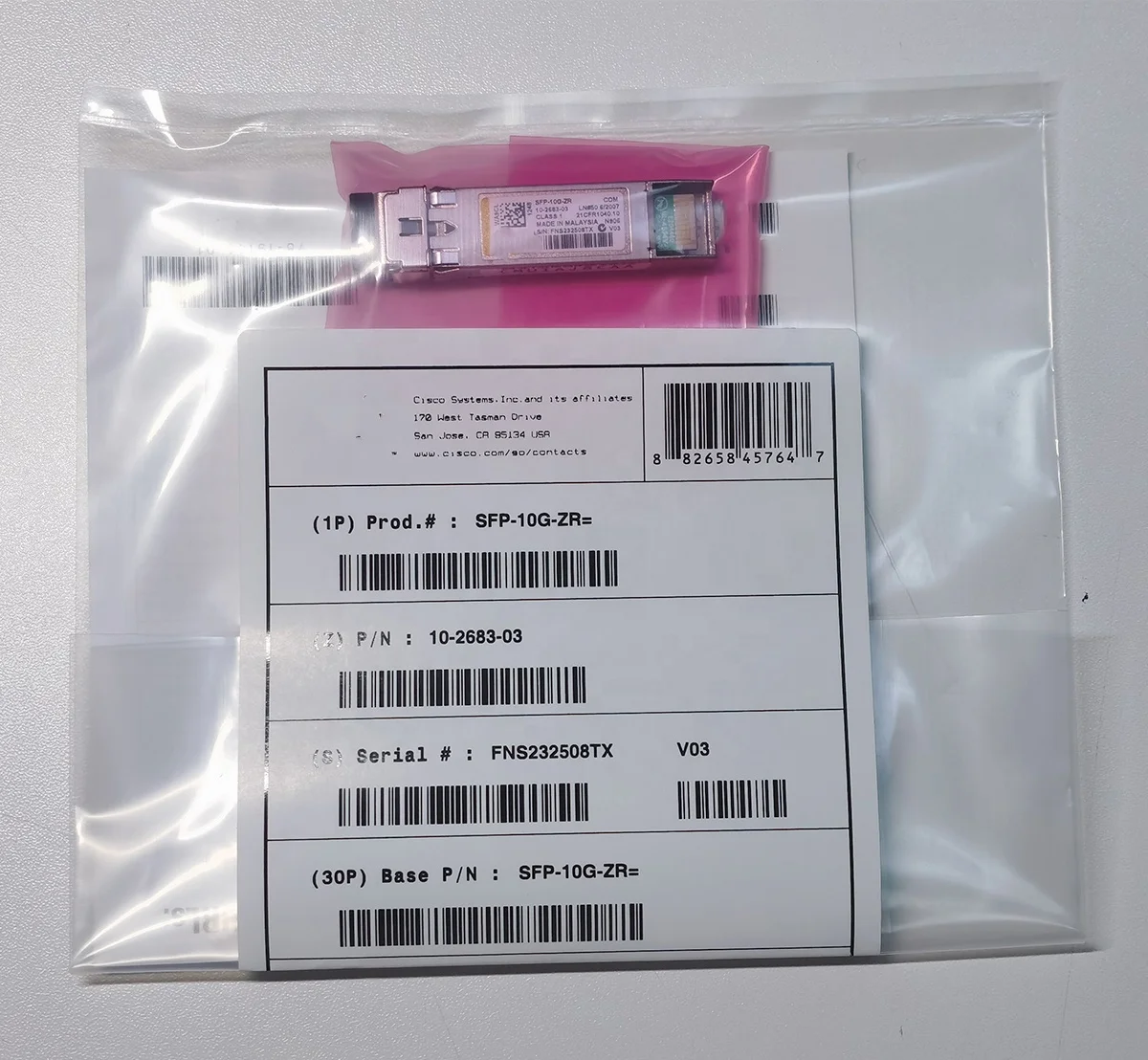 10G SFP+ 1550nm 80km DOM SMF 10GBASE-ZR/ZW Fiber Optic