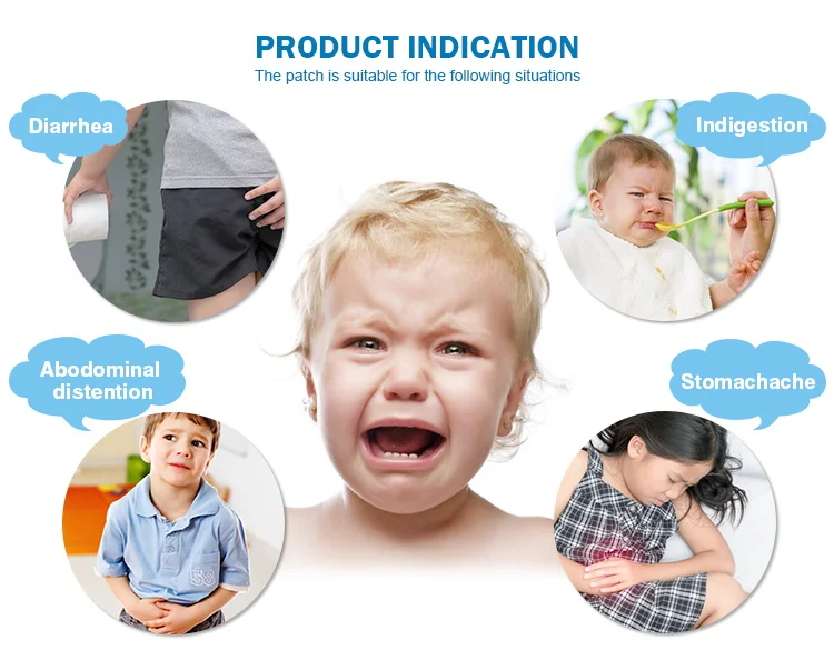 New Popular Items Children Health Care Adult Fever Cold Anti Diarrhea Patch