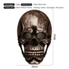 Calavera Negra con Boca Abierta