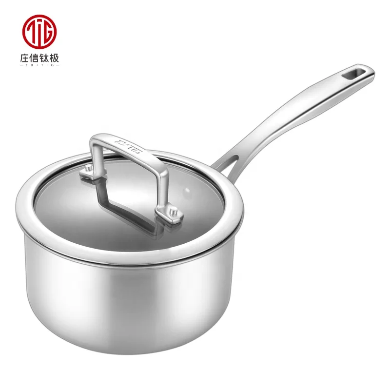 Pure Titanium 16cm Restaurant Gas Wok Cooker Induction Mini Wok Japanese Wok Pan