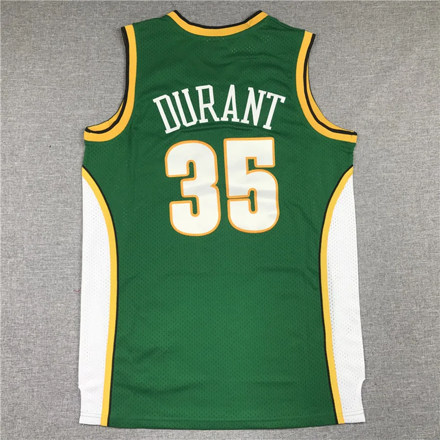 NBA_ Men Vintage Basketball Mitchell and Ness Shawn Kemp Jersey 40 Gary  Payton 20 Kevin Durant 35 Team Black Green White Red Ye''nba''jerseys 