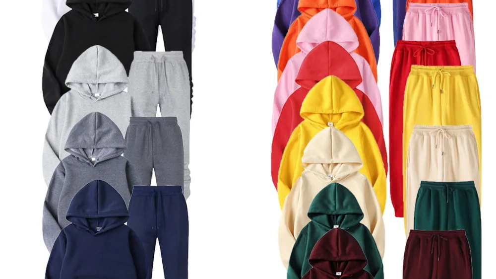 Velour Tracksuit Unisex Jogger Sets For Women 2 Piece Tracksuit Custom