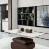 Mesa de centro/comedor móvil plegable y regulable en altura