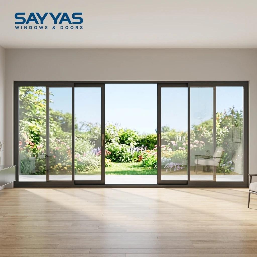 Sayyas JE140 Modern Aluminum Sliding Door Lift and Slide Door