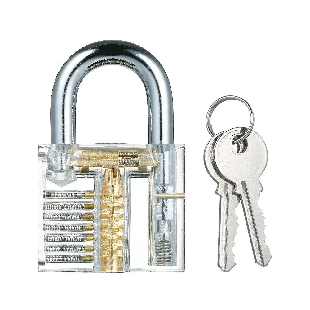 Advanced Technology Cutting Visible Padlock Transparent Zipper Transparent Lock
