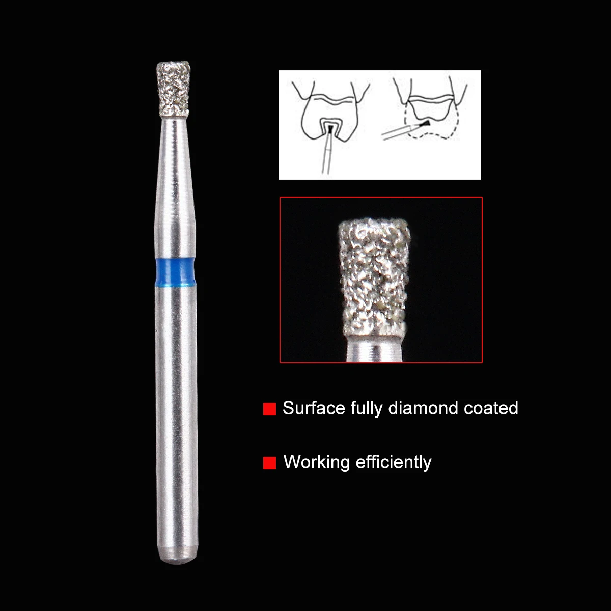 Baistra Wholesale Price High Speed Fg Dental Twolayer Diamond Coated Burs Buy Dental Diamond