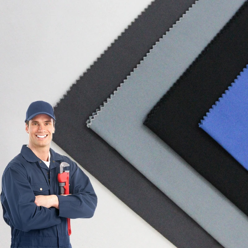 Высококачественная плетеная ткань Lyocell из саржевого переплетения рубашка углеродного волокна 100% хлопчатобумажная для промышленных работников