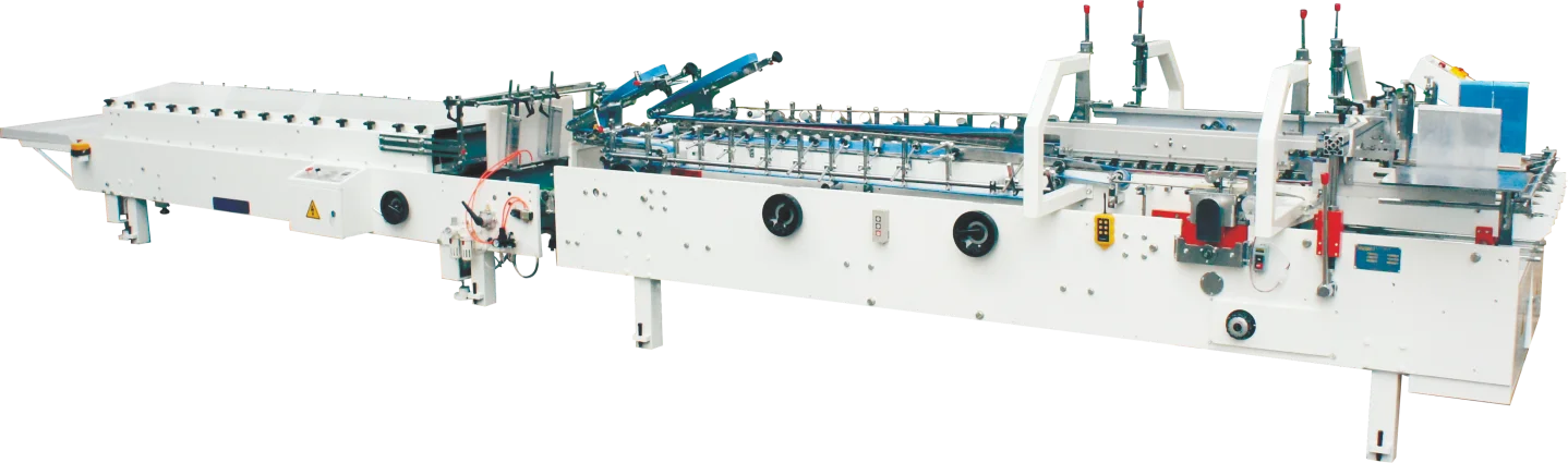 ZH-1100 High Speed Carton Box Folder Gluer Machines Automatic Feeding 380V