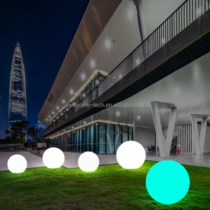 LED RGB Contemporary Plastic Remote Control Floor Lamp with 16 Colors for Living Room and Garden