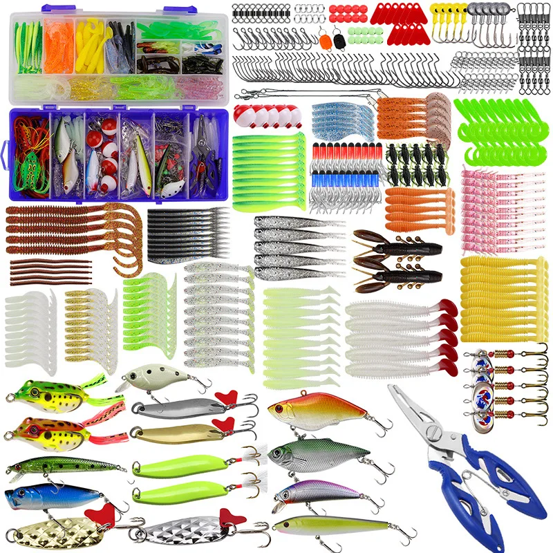 WeiHe350pcs/set Multi-function Fishing Baits Hooks Kit