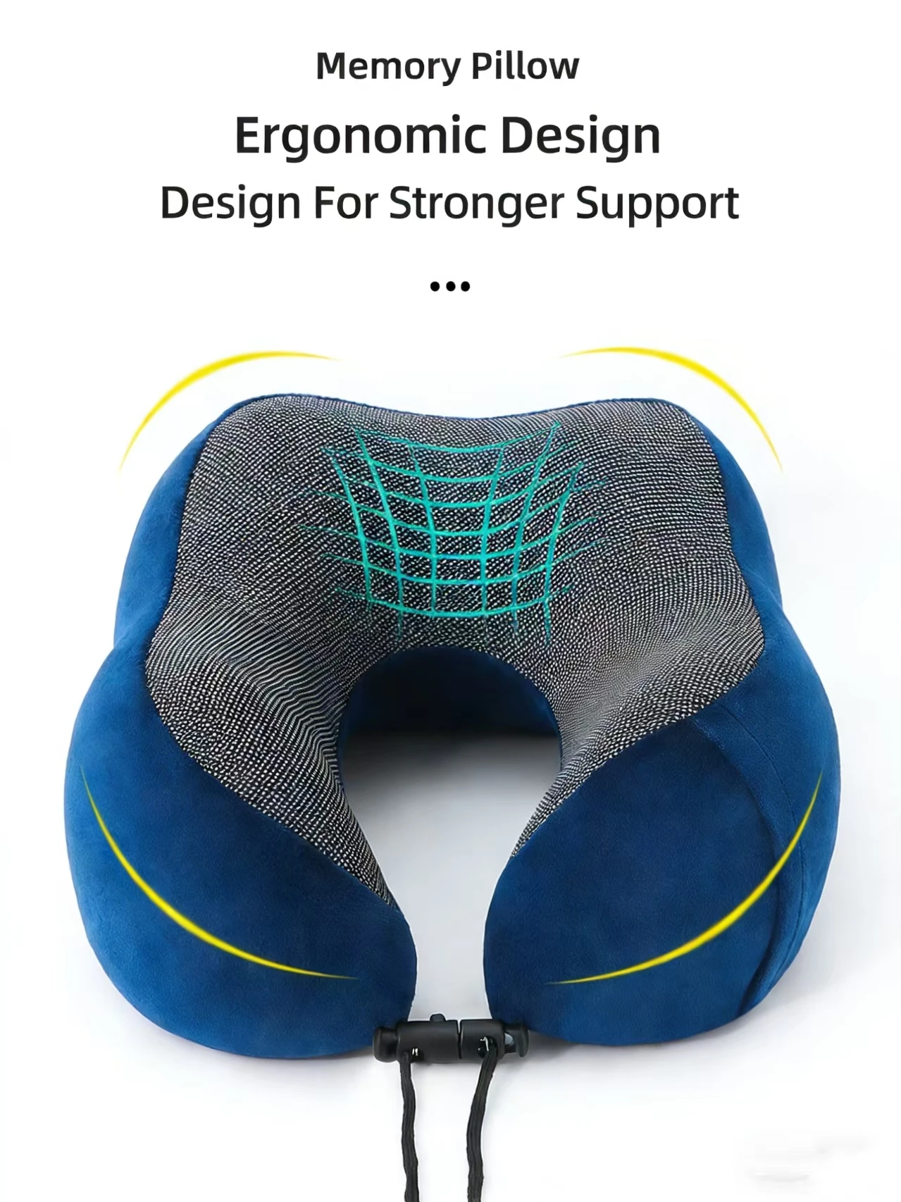 Wholesale Custom U-Shaped Cervical Travel Neck Pillow Cotton Neck Massager Portable for Airplane Car Office Sleep Welcome Gifts preview 5