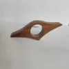 Walnut wood book-holding clips - curved, 9*3*1.2 mm