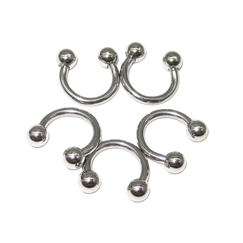 Horseshoe Circular Septum Nose Ring Surgical Steel Nipple Hoops Nose Septum Eyebrow Ear Piercing Body Jewelry