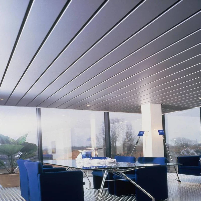 Factory Building Materials Ceiling Types Aluminum False Ceiling Modern Aluminum Strip Ceiling Tiles