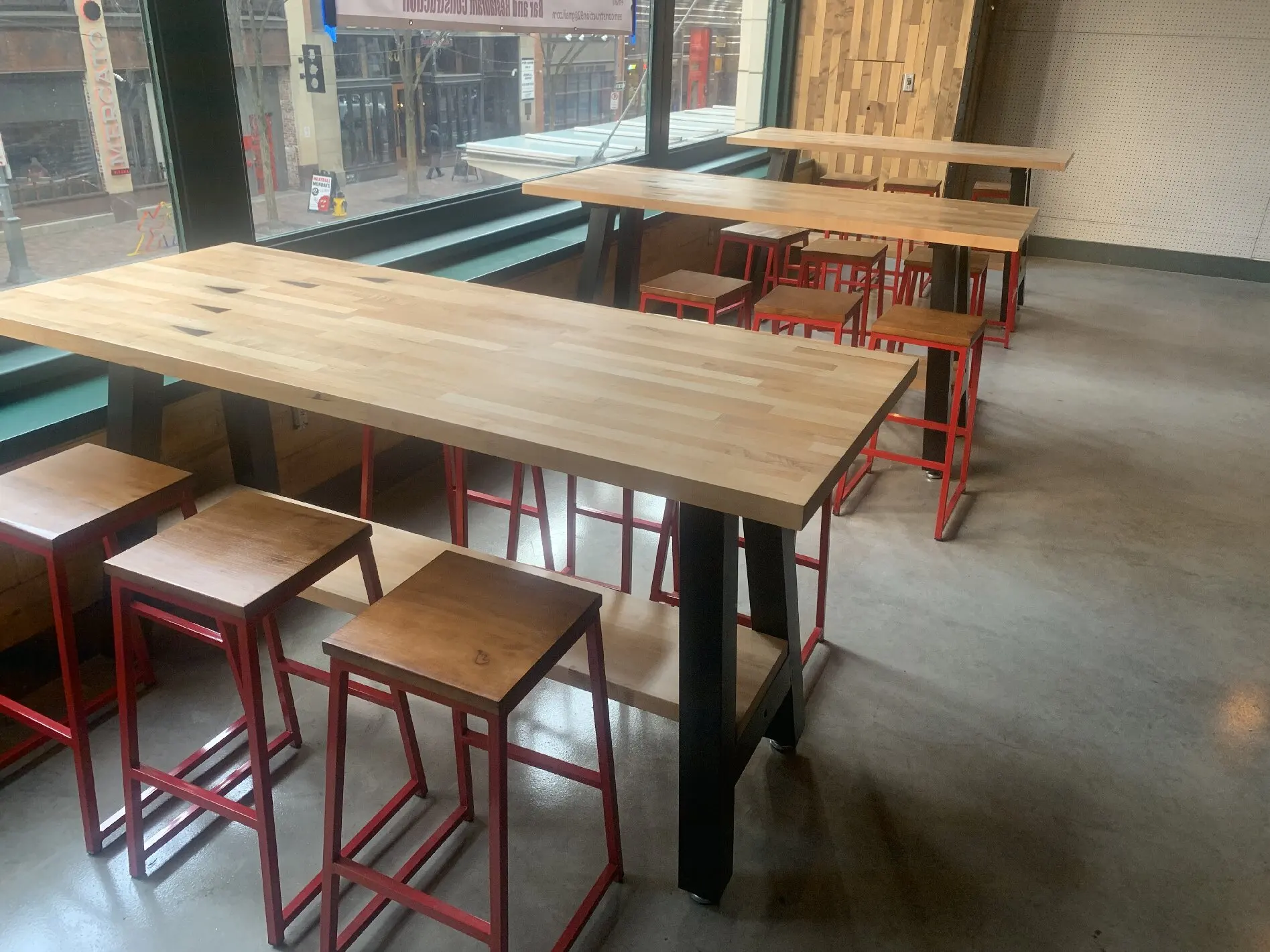 Modern Minimalist Maple Dining Tables for Commercial Use