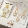 Set da 4 pezzi A31 Oro e Bianco + Cuore Bianco (Senza Scatola)