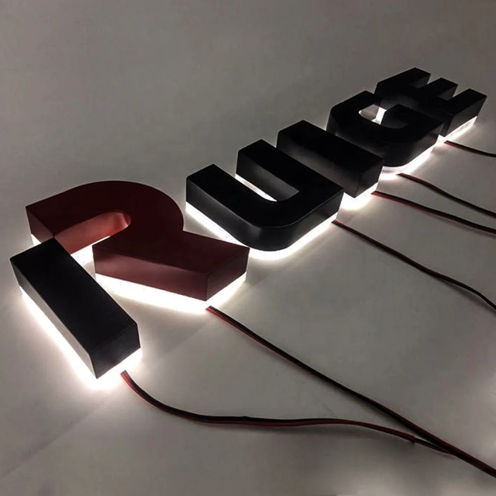 Outdoor Store Company Brand Logo 3d Led Letter Sign Backlit Business