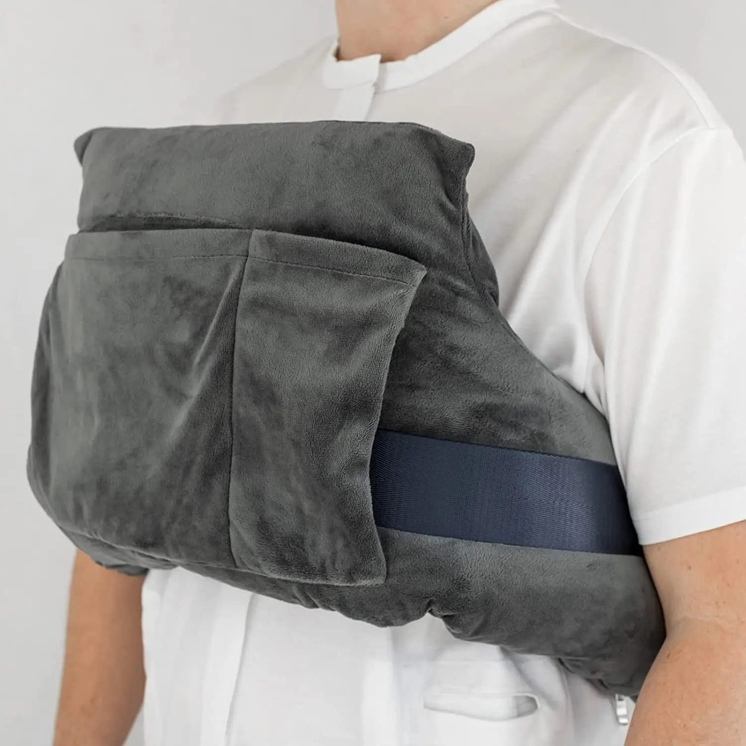thumbnail image 2 of MOYOAMA Heart Surgery Recovery Pillow - Chest Support Pillow With Adjustable Strap 2 of 6