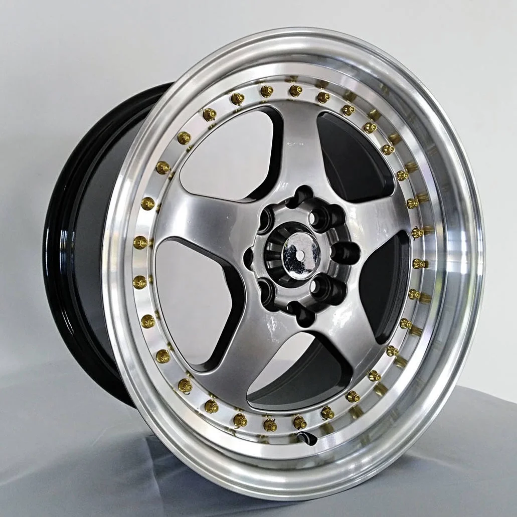 乗用車用アルミ合金ホイール 14インチ 8マルチスポーク 100/114.3 PCD 