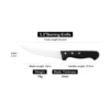 Coltello per disossare nero da 5,5 pollici