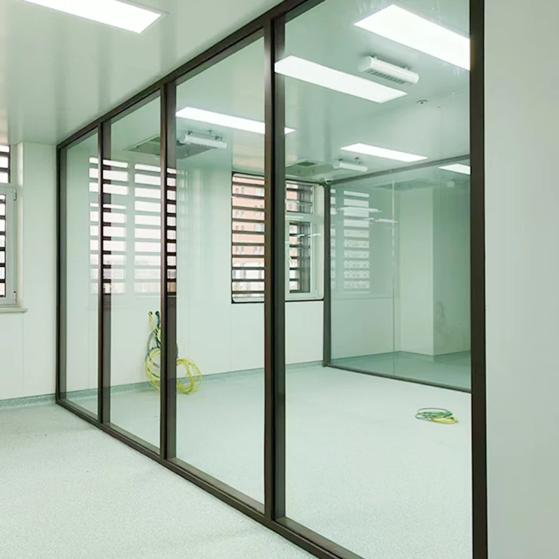 Best Price Complete in Specifications Aluminium Frame Office Fireproof Glass Wall Partitions Office Glass Partition Wall System