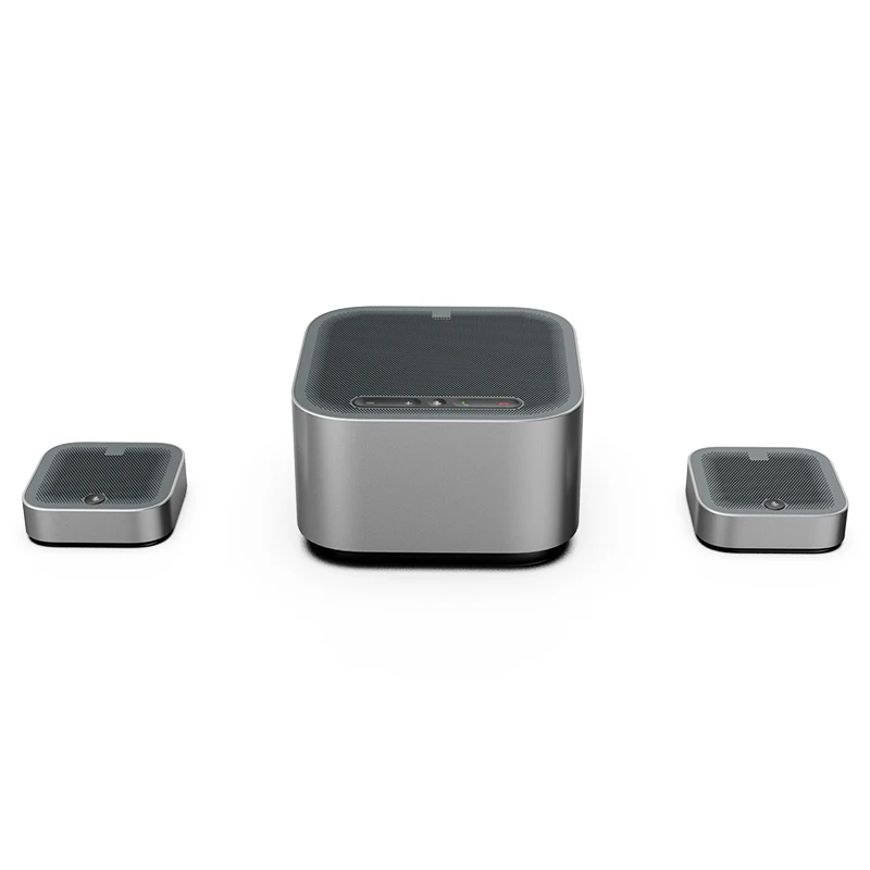 A10 USB Cascade Speaker With Two Extension Microphone Kit 10meter Distance Voice Pick up Audio Video Conference Meeting Room