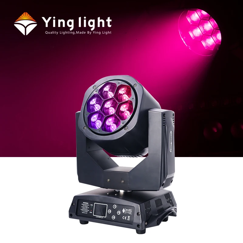 LEDムービングヘッド 7×13W 7x15w Ledズーム移动ヘッドライトRGBW 4in1ビーアイズムービングヘッド