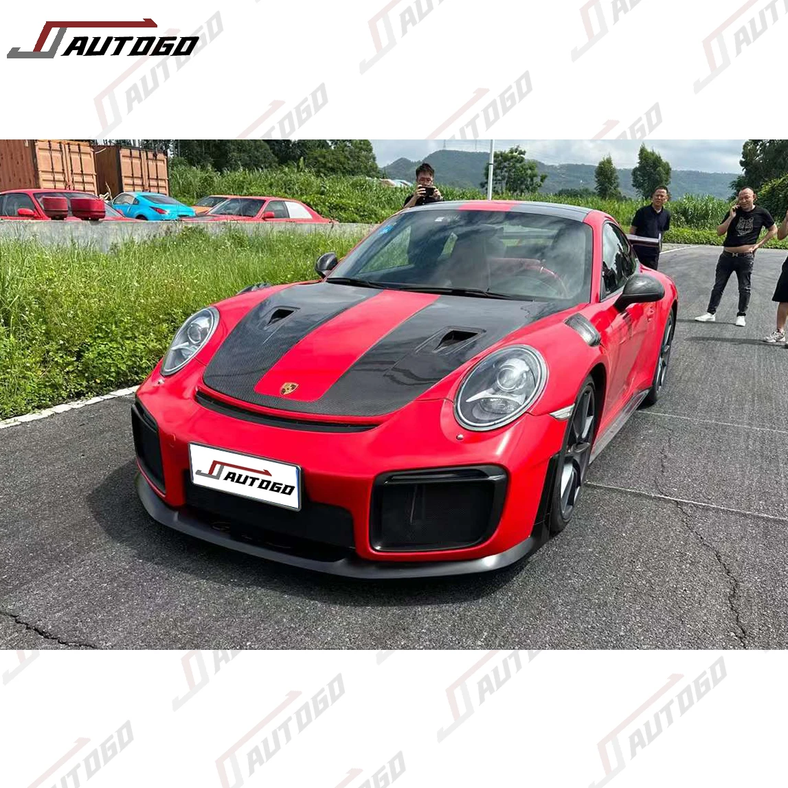 ポルシェ718/911/982/981 (2016+) カーボンファイバー ボンネット RS