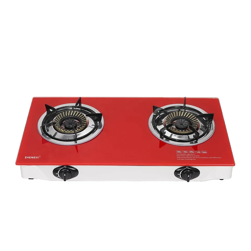 Rinnai Cooker Dual-Burner Gas Stove with Tempered Glass
