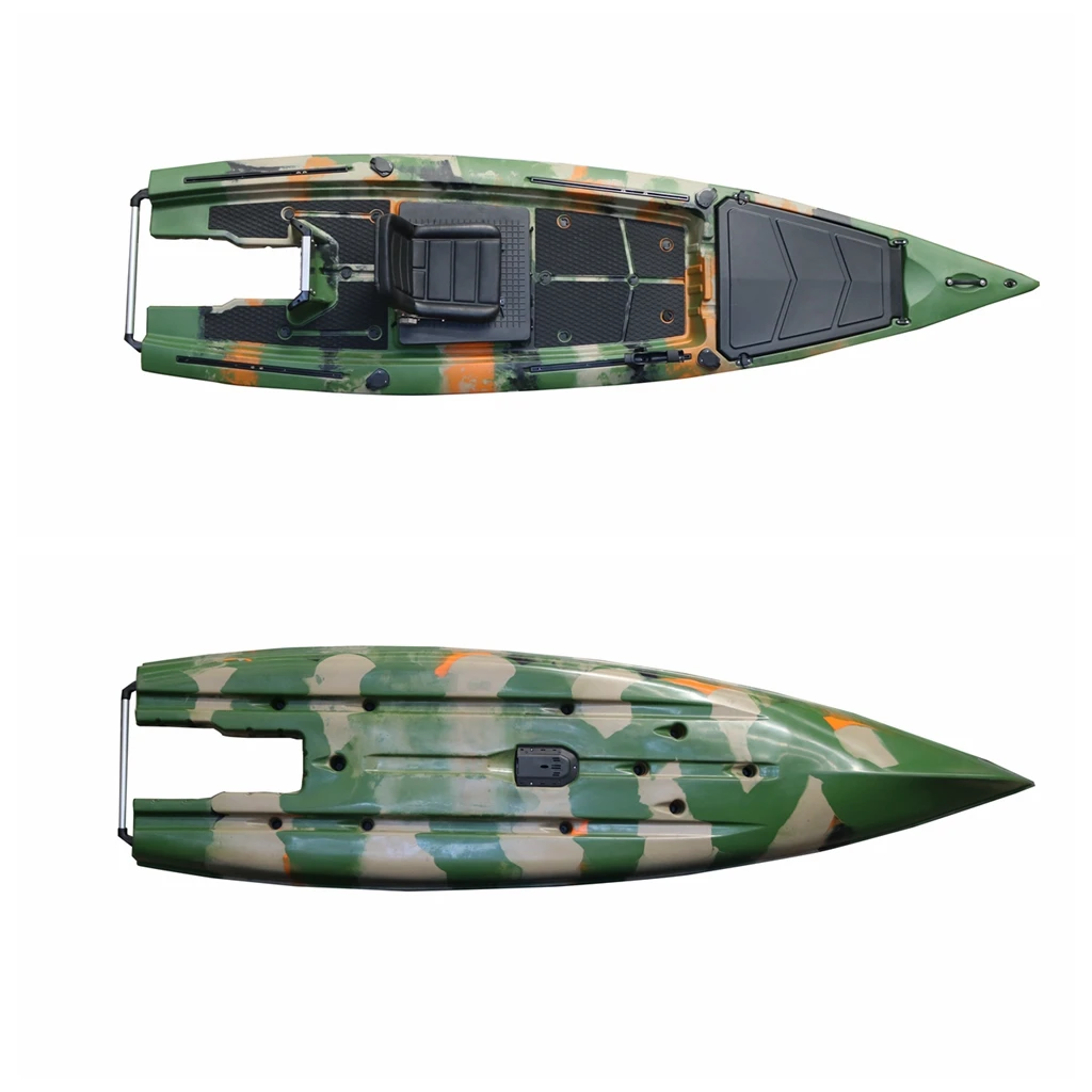 Vicking Deluxe Pedal Kayak with Comfortable Seat Safety Stability Motor Kayak Skiff 3-year Warranty 10 Foot Fiber Boat 3 Years