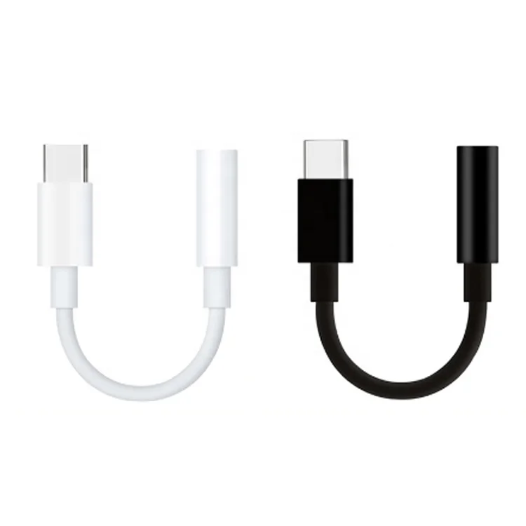 Type C to 3.5mm Earphone Port Adapter Cable USB-C Aux Audio Converter for Mobile Phone