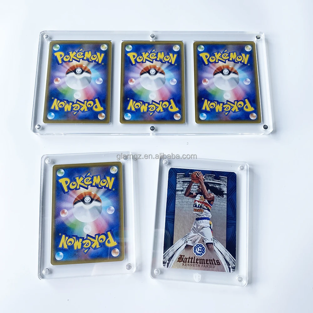 Protective Cases Clear Acrylic Card Holder for Pokemon Cards