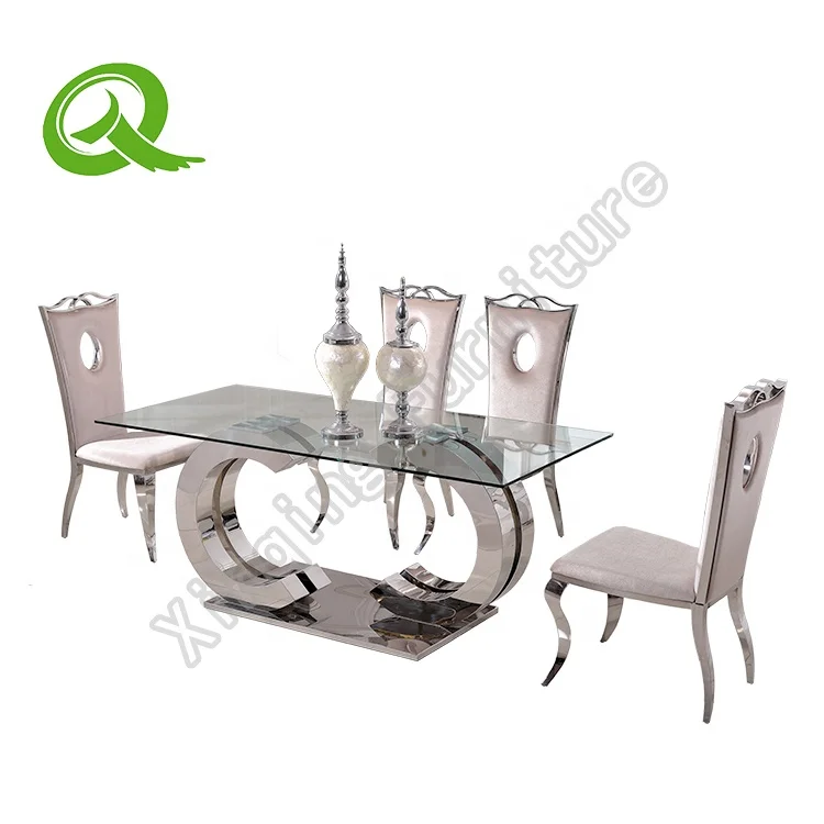 steel dining table 4 seater