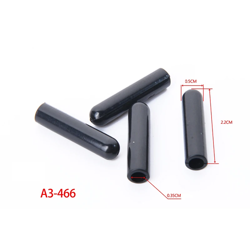 High Quality Anti Slip String Stopper Cord Locks Garment Round Cord Lock Stopper Garment Glossy Plastic Cord End