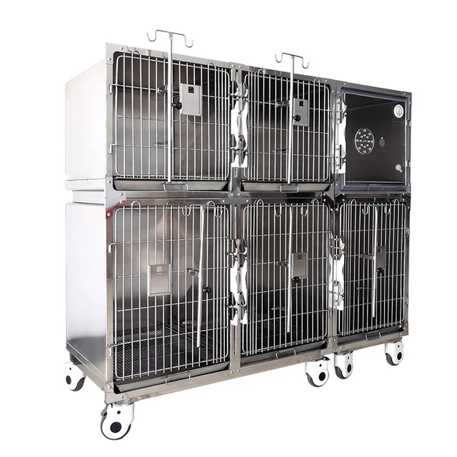 Ali baba Bestseller High Quality Multi-combination Pet Cage Stainless Steel Veterinary Cage