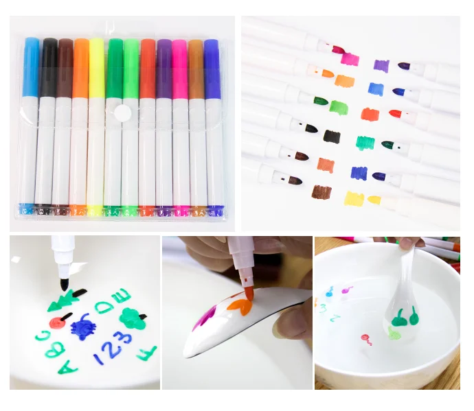 Superdots Magic Water Painting Floating Marker Pen 12 Colors With