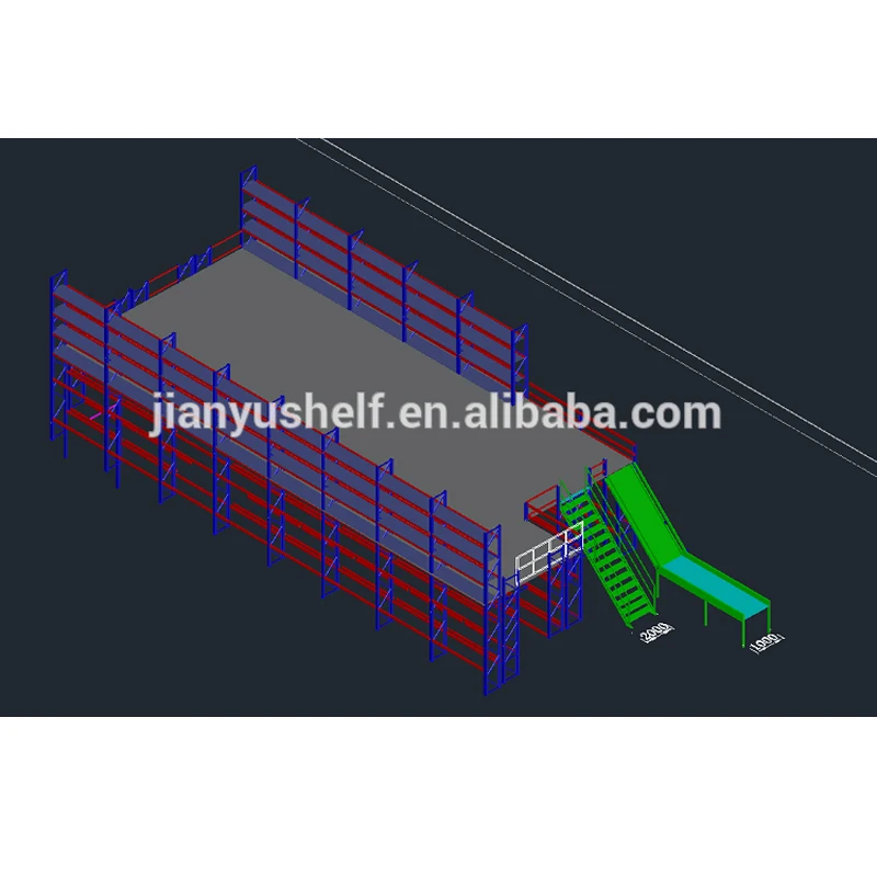 Warehouse Storage Shelf  Customized racking supported platform high quality steel mezzanine floor mezzanine racking factory
