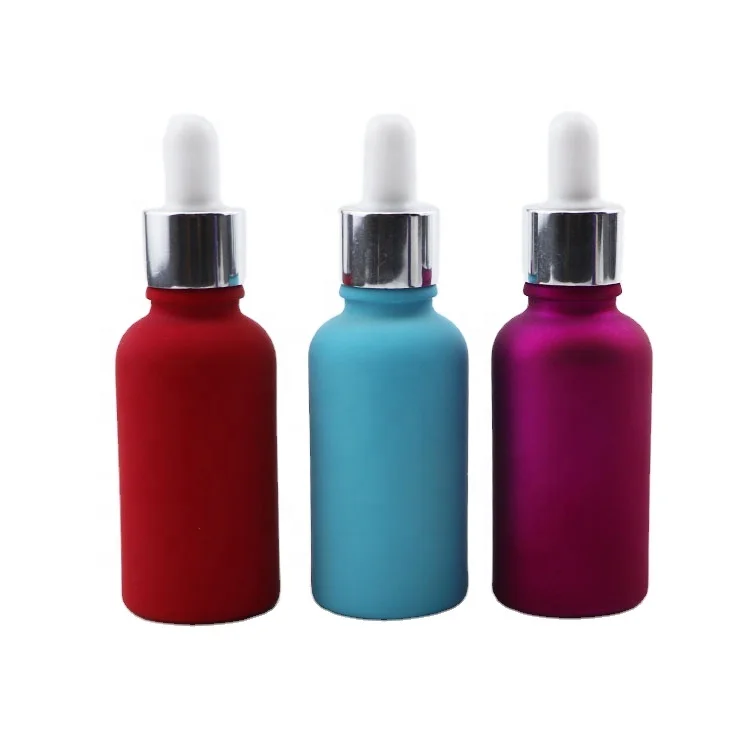 1 oz 2oz 4oz color glass dropper bottles for oil in stock tincture oil packing bottle with gold and silver lid