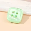 RS10 สีเขียวมุกใสทรงสี่เหลี่ยม ขนาด 12.5 มม. 20 ลิตร สไตล์เกาหลี