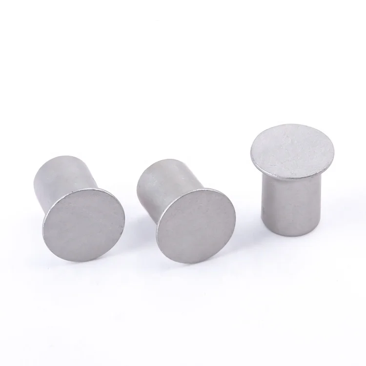 Non-standard customization flat rivet alloy steel silver grey dacromet for automobile industry