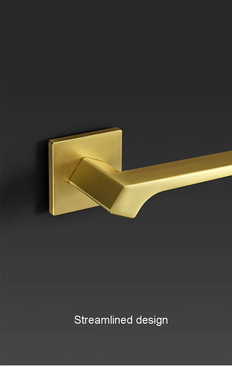 Wholesale Internal Door Handle Luxury Matt Black Door Handle Without